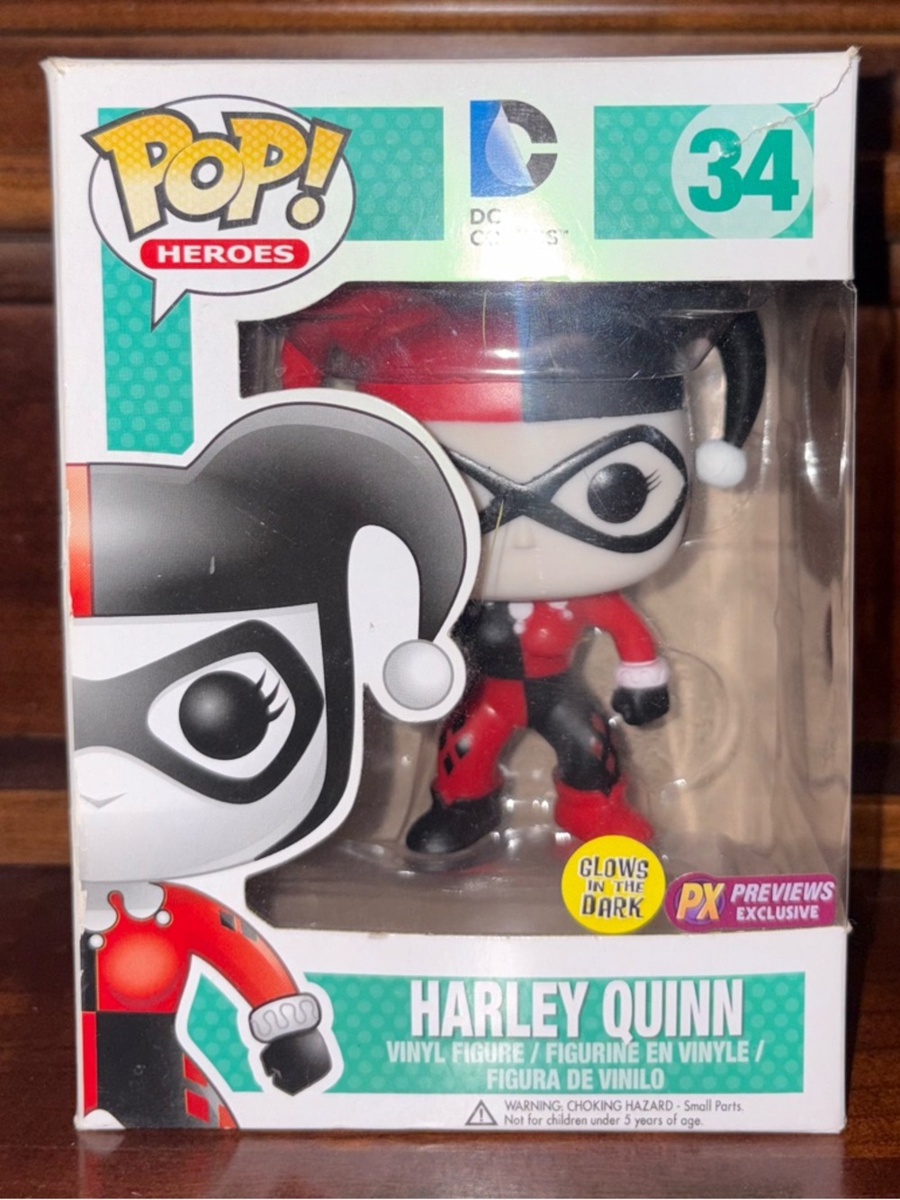Funko Pop! Heroes Harley Quinn #34 - Glows in the Dark!